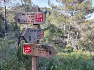 Ausschilderung GR 221 Trail Mallorca Spanien